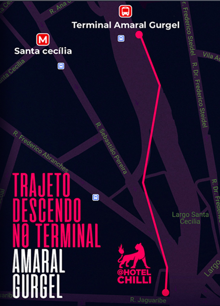Trajeto - Amaral Gurgel 1